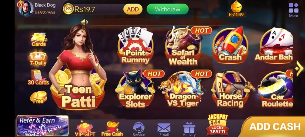 slots 777 party menu